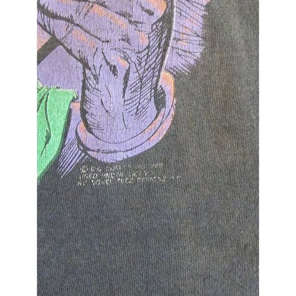 Vintage Rare 1989 Single Stich Size L The Joker HaHaHa DC Comics BatmanT-Shirt - Picture 4 of 10